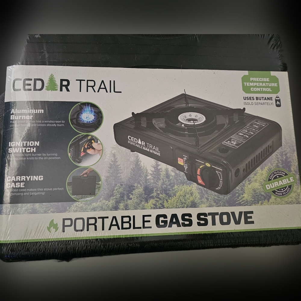 Portable Gas Stove - Black